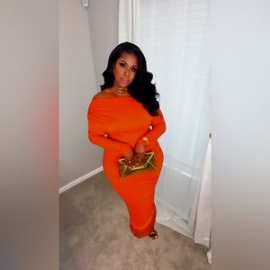 SHEIN Privé Women's Asymmetric Collar Patchwork Fur Hem Dress.